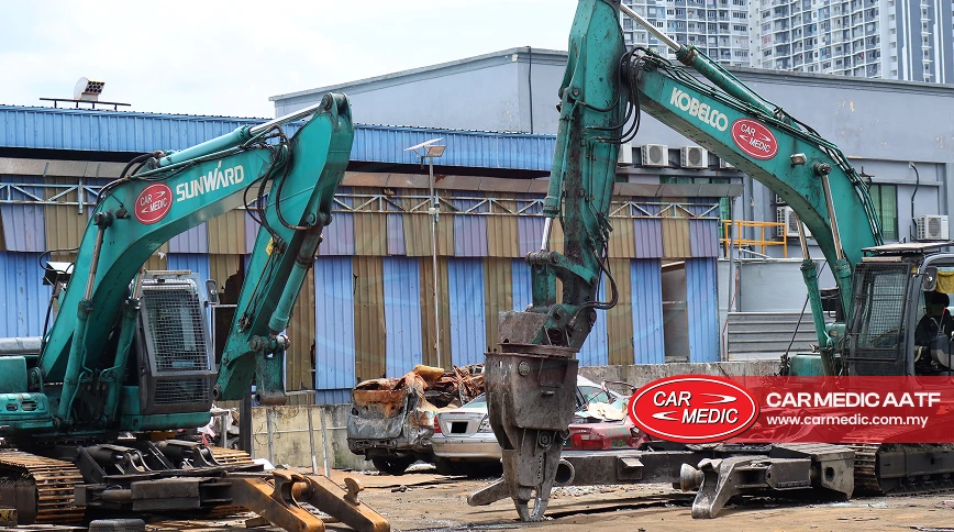 Licensed AATF car disposal facility in Malaysia versus an unauthorised scrap yard